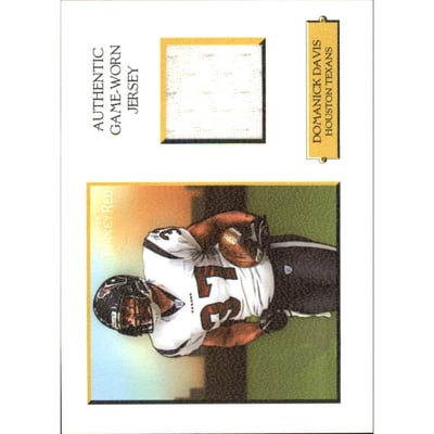 2005 Topps Turkey Red Relics White #TRRDD Domanick Davis