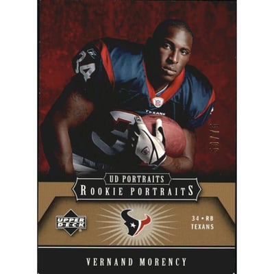 2005 UD Portraits Gold #116 Vernand Morency