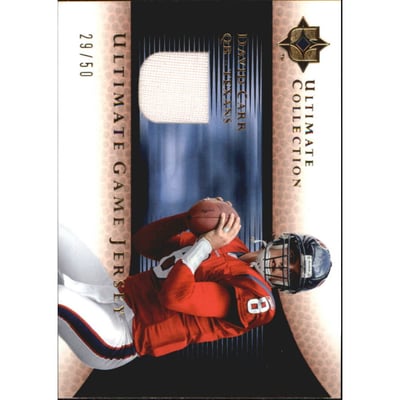 2005 Ultimate Collection Game Jersey Gold #GJDA David Carr