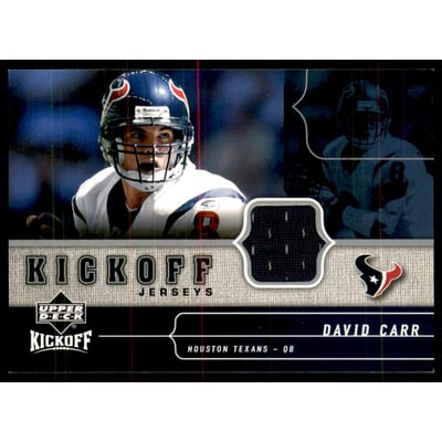 2005 Upper Deck Kickoff Game Jerseys #KJDA David Carr