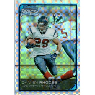 2006 Bowman Chrome Xfractors #34 Damien Rhodes