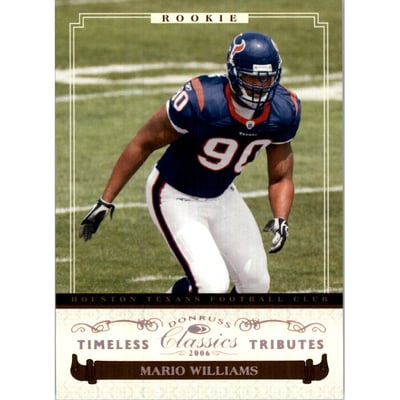 2006 Donruss Classics Timeless Tributes Bronze #153 Mario Williams