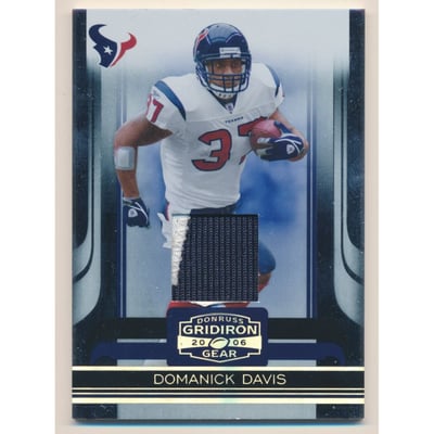 2006 Donruss Gridiron Gear Jerseys Prime #44 Domanick Davis