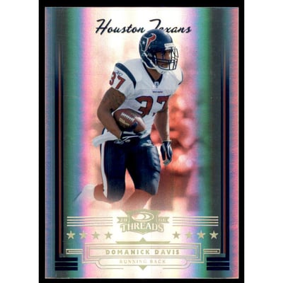 2006 Donruss Threads Gold Holofoil #48 Domanick Davis