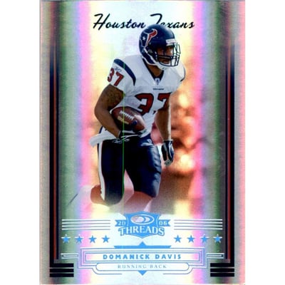 2006 Donruss Threads Platinum Holofoil #48 Domanick Davis