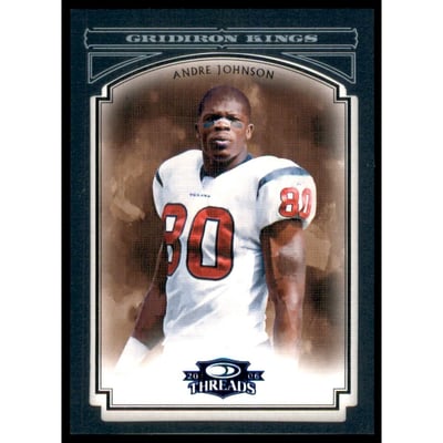 2006 Donruss Threads Pro Gridiron Kings Framed Blue #2 Andre Johnson