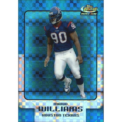 2006 Finest Blue Xfractors #123 Mario Williams
