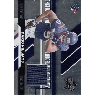 2006 Leaf Rookies and Stars Longevity Silver Parallel #268 Mario Williams JSY