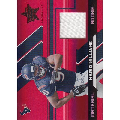 2006 Leaf Rookies and Stars Longevity Target Ruby Parallel #268 Mario Williams JSY