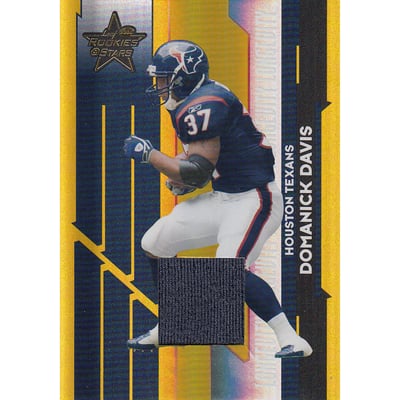 2006 Leaf Rookies and Stars Materials Longevity Gold #45 Domanick Davis