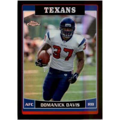 2006 Topps Chrome Black Refractors #116 Domanick Davis
