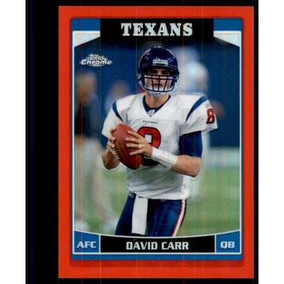 2006 Topps Chrome Red Refractors #115 David Carr