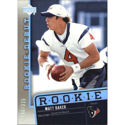 2006 Upper Deck Rookie Debut Holofoil #140 Matt Baker