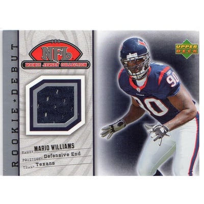 2006 Upper Deck Rookie Debut Rookie Jerseys #83TE Mario Williams