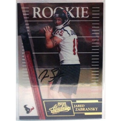 2007 Absolute Memorabilia #226 Jared Zabransky AU RC