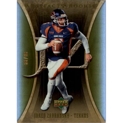 2007 Artifacts Gold #123 Jared Zabransky