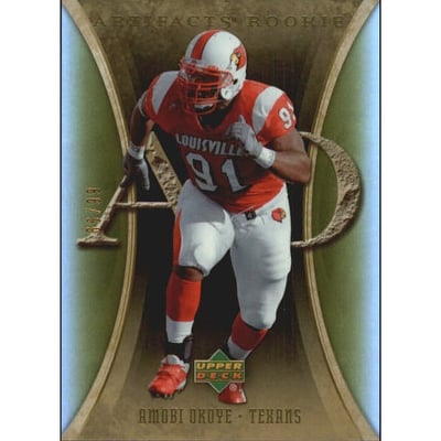 2007 Artifacts Gold #154 Amobi Okoye