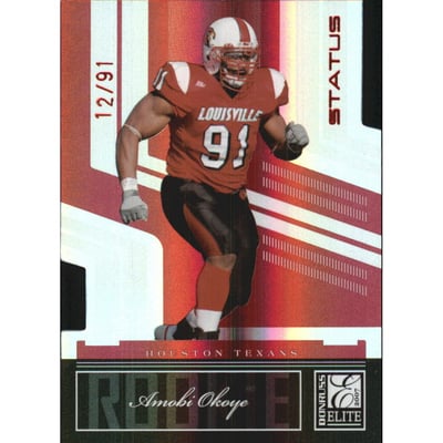 2007 Donruss Elite Status #108 Amobi Okoye/91