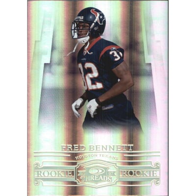 2007 Donruss Threads Gold Holofoil #177 Fred Bennett