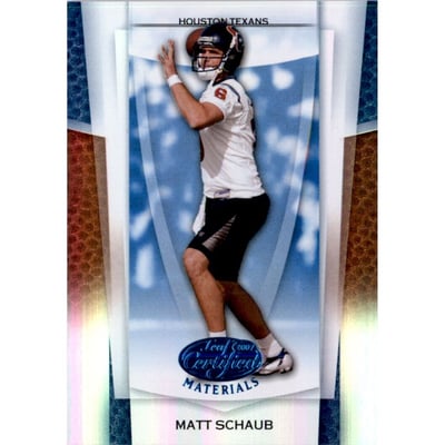 2007 Leaf Certified Materials Mirror Blue #116 Matt Schaub