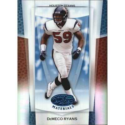 2007 Leaf Certified Materials Mirror Blue #117 DeMeco Ryans