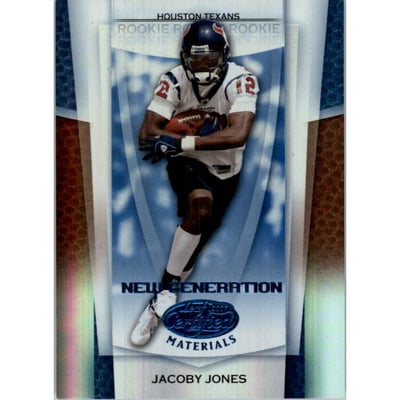 2007 Leaf Certified Materials Mirror Blue #191 Jacoby Jones