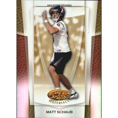 2007 Leaf Certified Materials Mirror Gold #116 Matt Schaub
