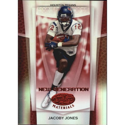 2007 Leaf Certified Materials Mirror Red #191 Jacoby Jones