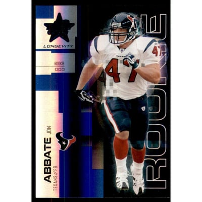 2007 Leaf Rookies and Stars Longevity Sapphire #154 Jon Abbate