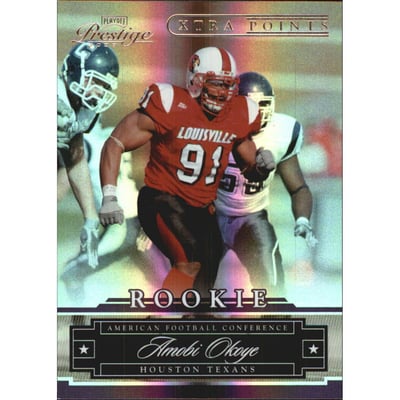 2007 Playoff Prestige Xtra Points Purple #187 Amobi Okoye