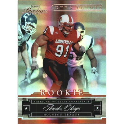 2007 Playoff Prestige Xtra Points Red #187 Amobi Okoye