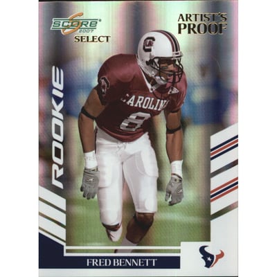 2007 Select Artist's Proof #309 Fred Bennett