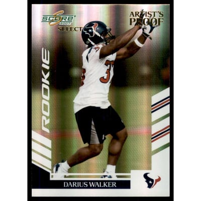 2007 Select Artist's Proof #335 Darius Walker