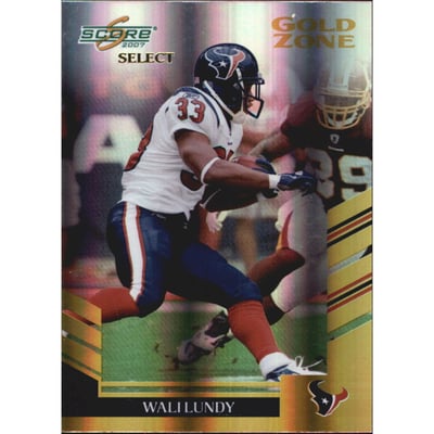2007 Select Gold Zone #218 Wali Lundy