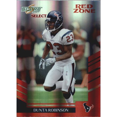 2007 Select Red Zone #212 Dunta Robinson