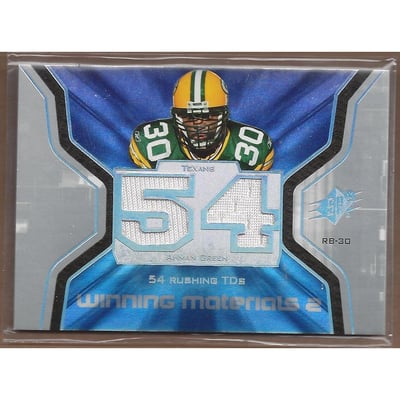 2007 SPx Winning Materials Stat Dual #WMSAH Ahman Green