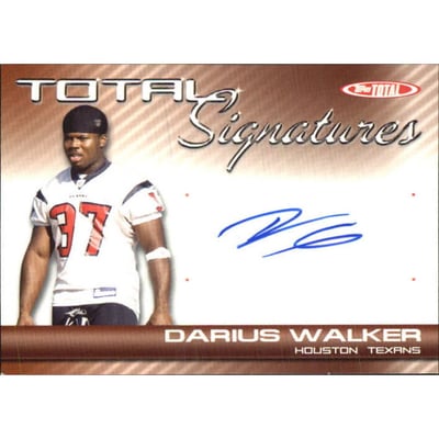 2007 Topps Total Signatures #DW Darius Walker C
