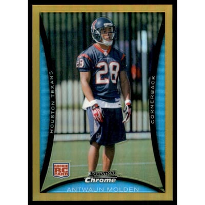 2008 Bowman Chrome Gold Refractors #BC10 Antwaun Molden