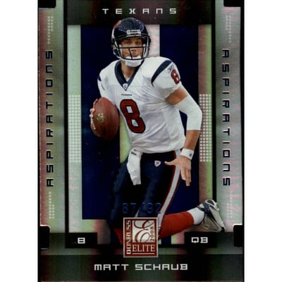 2008 Donruss Elite Aspirations #38 Matt Schaub/92