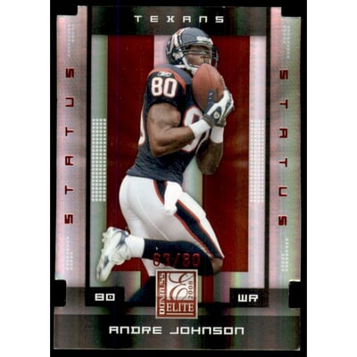 2008 Donruss Elite Status #40 Andre Johnson/80