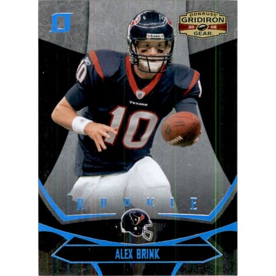 2008 Donruss Gridiron Gear Platinum Holofoil O's #102 Alex Brink