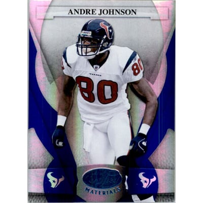 2008 Leaf Certified Materials Mirror Blue #51 Andre Johnson