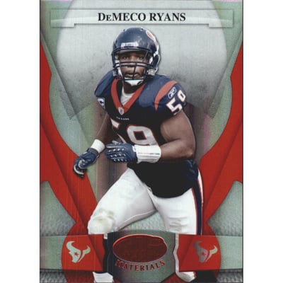 2008 Leaf Certified Materials Mirror Red #53 DeMeco Ryans