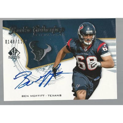 2008 SP Authentic #206 Ben Moffitt AU RC