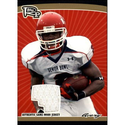 2008 Topps Rookie Progression Game Worn Jerseys Gold #DA Donnie Avery