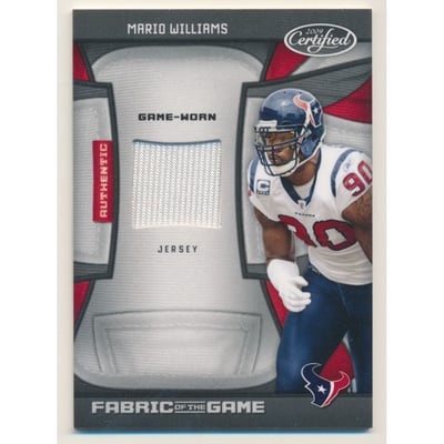 2009 Certified Fabric of the Game #93 Mario Williams/99