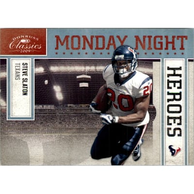 2009 Donruss Classics Monday Night Heroes Platinum #23 Steve Slaton