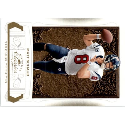 2009 Donruss Classics Timeless Tributes Gold #40 Matt Schaub