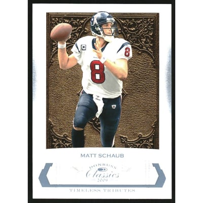 2009 Donruss Classics Timeless Tributes Platinum #40 Matt Schaub