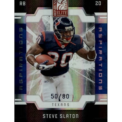 2009 Donruss Elite Aspirations #41 Steve Slaton/80